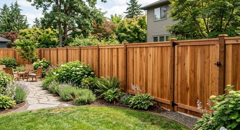 Cedar Fencing Installation in Oakwood, GA