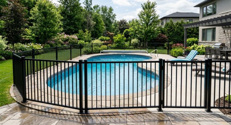 Metal Pool Fence Installation in Cumming, GA