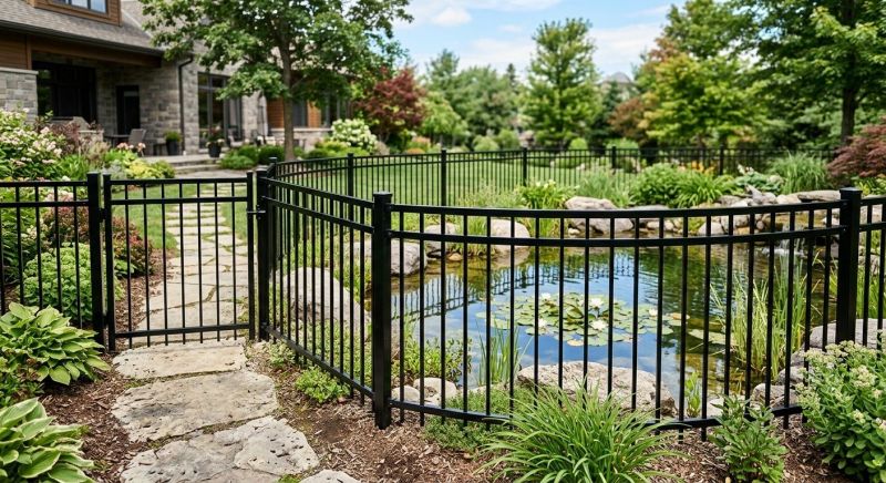 Metal Pool Fence Installation in Cumming, GA