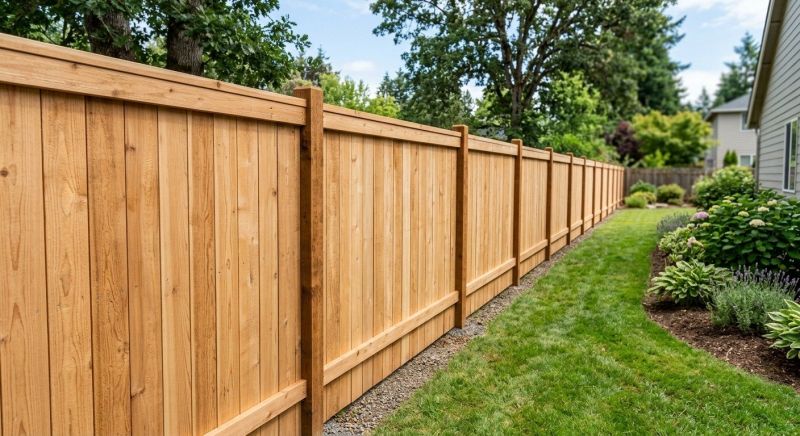 Plank Fence Installation in Cumming, GA