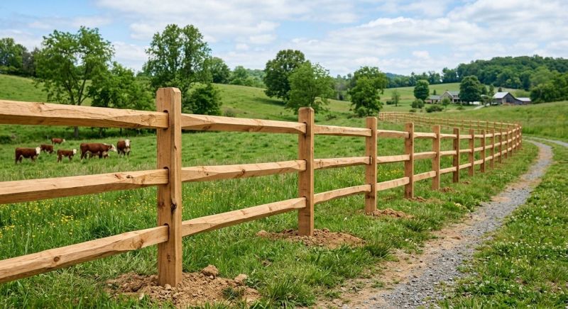 Rail Fence Construction in Cumming, GA