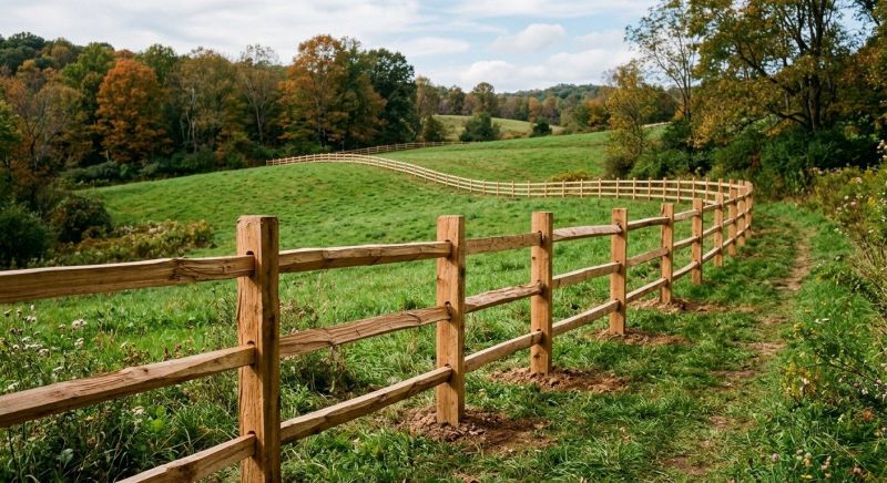 Rail Fence Installation in Ball Ground, GA