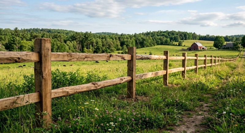 Rustic Fence Installation in Cumming, GA