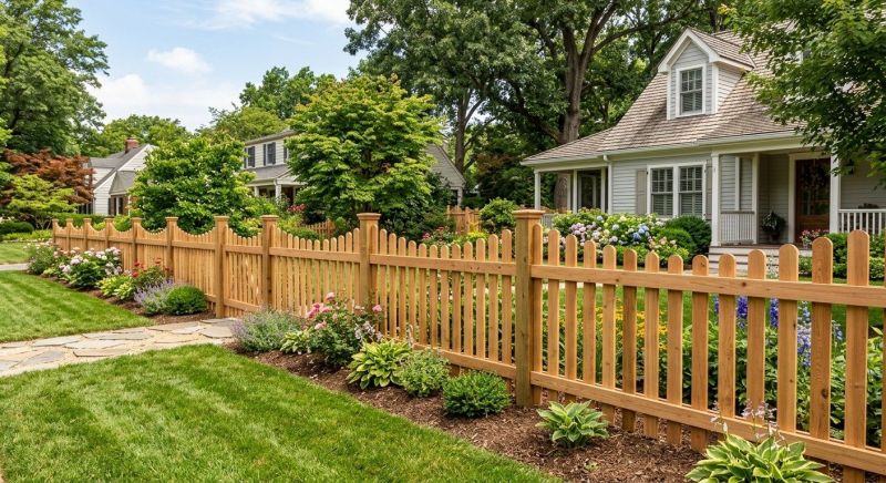 Scalloped Fence Installation in Cumming, GA