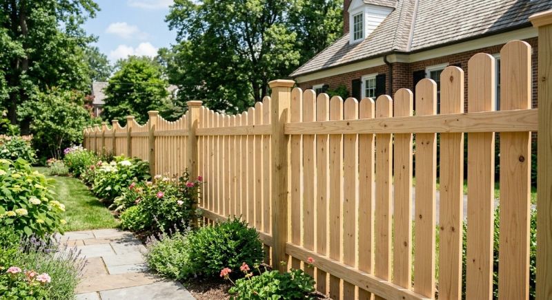 Scalloped Fence Installation in Cumming, GA