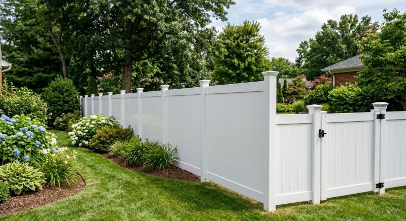 Vinyl Fence Replacement in Oakwood, GA