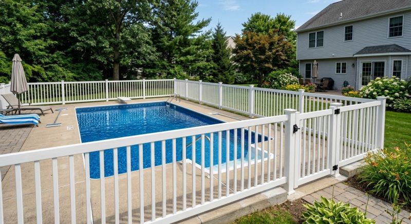 Vinyl Pool Fence Installation in Alpharetta, GA