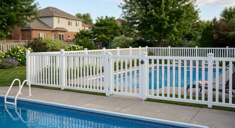 Vinyl Pool Fence Installation in Suwanee, GA