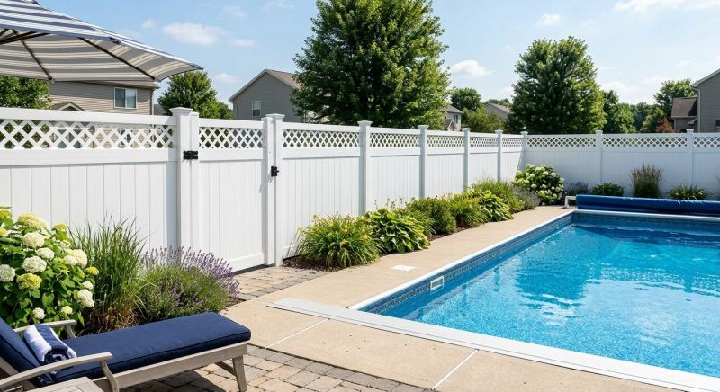 Vinyl Pool Fence Installation in Woodstock, GA