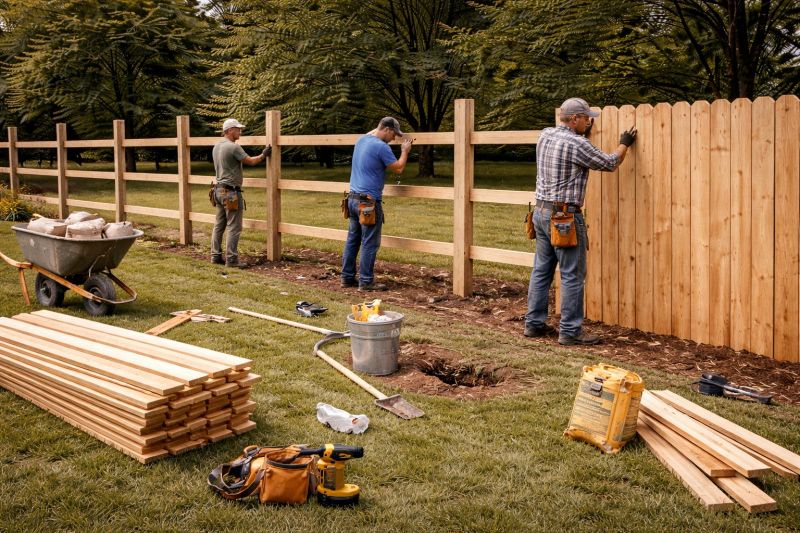 Wood Fence Installation in Lawrenceville, GA