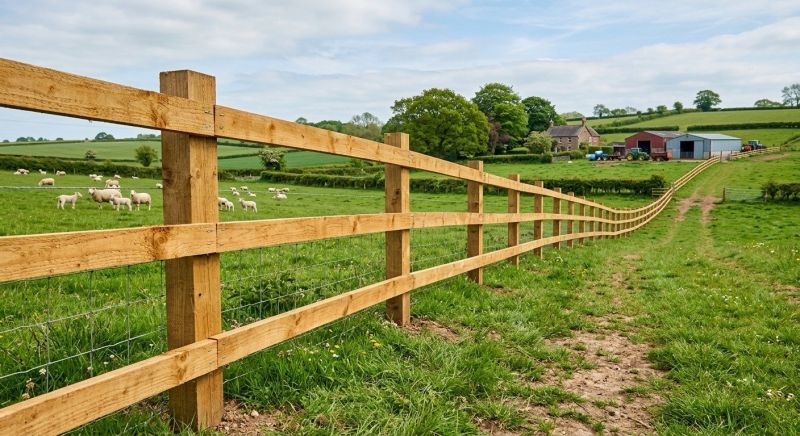 Wooden Farm Fence Installation in Cumming, GA
