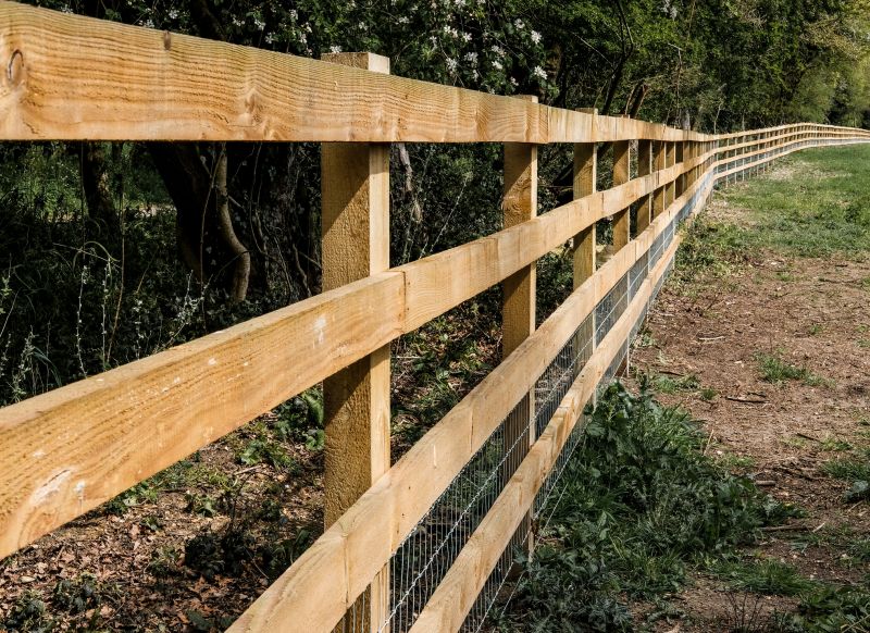 Wooden Farm Fence Installation in Cumming, GA